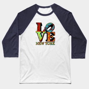 Pop Art LOVE Monument New York Baseball T-Shirt